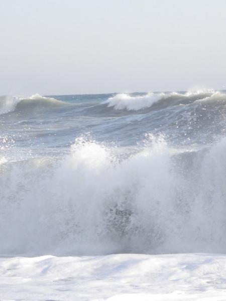 Berc�e par le ressac